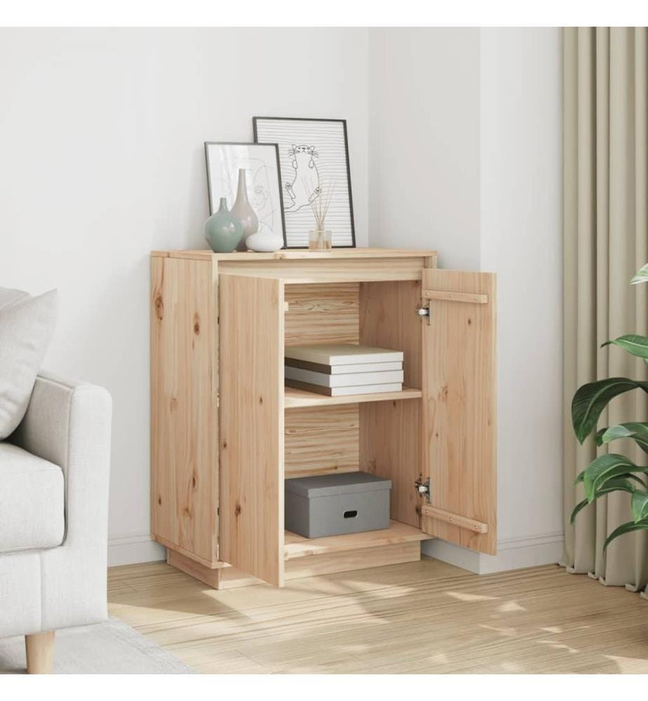 Sideboard 60x34x75 cm Massivholz Kiefer