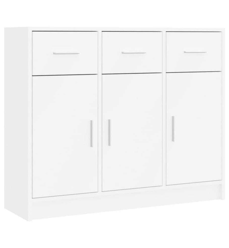 Sideboard Weiss 91 x 28 x 75 cm Holzwerkstoff