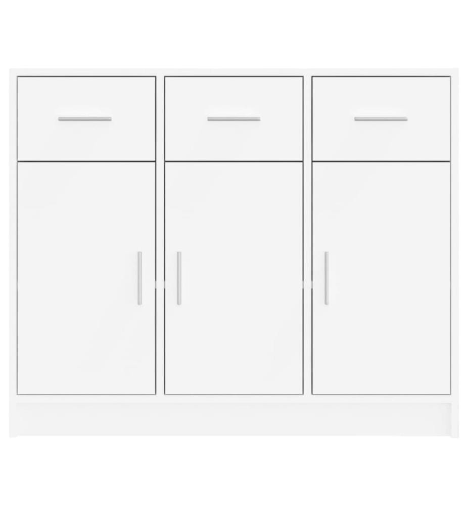 Sideboard Weiss 91 x 28 x 75 cm Holzwerkstoff