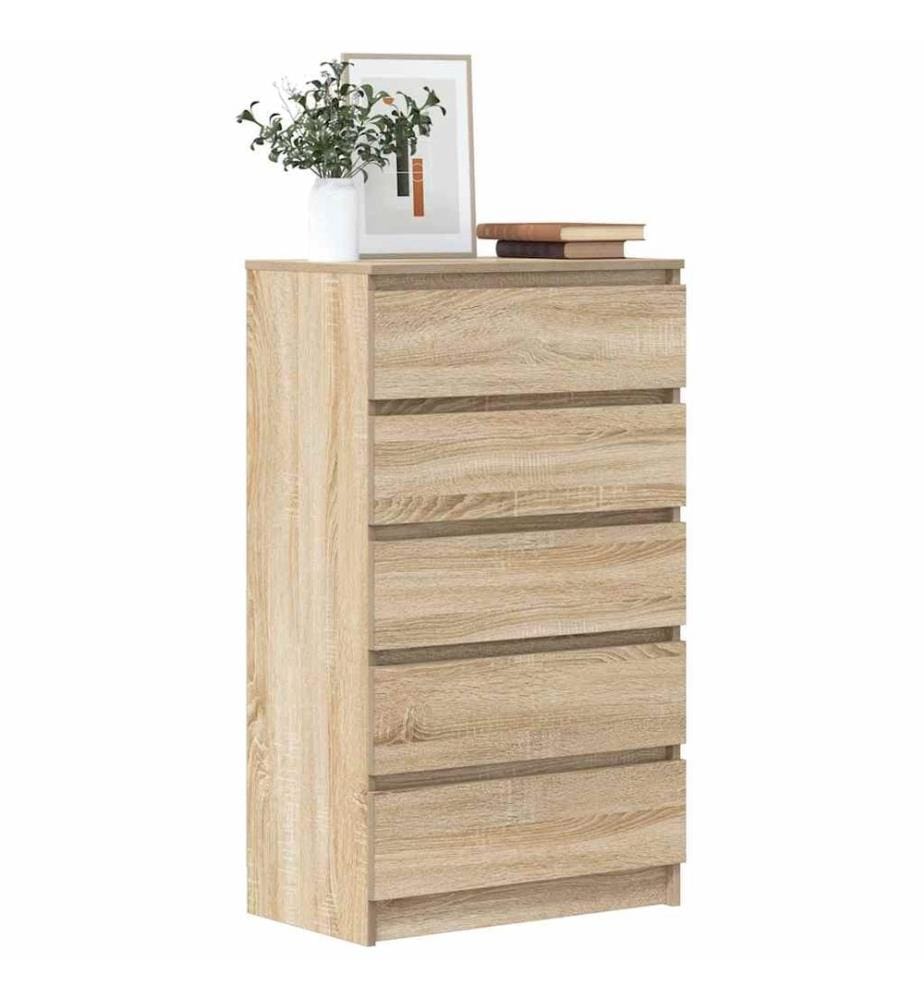 Schubladenschrank Sonoma-Eiche 60x36x103 cm Holzwerkstoff
