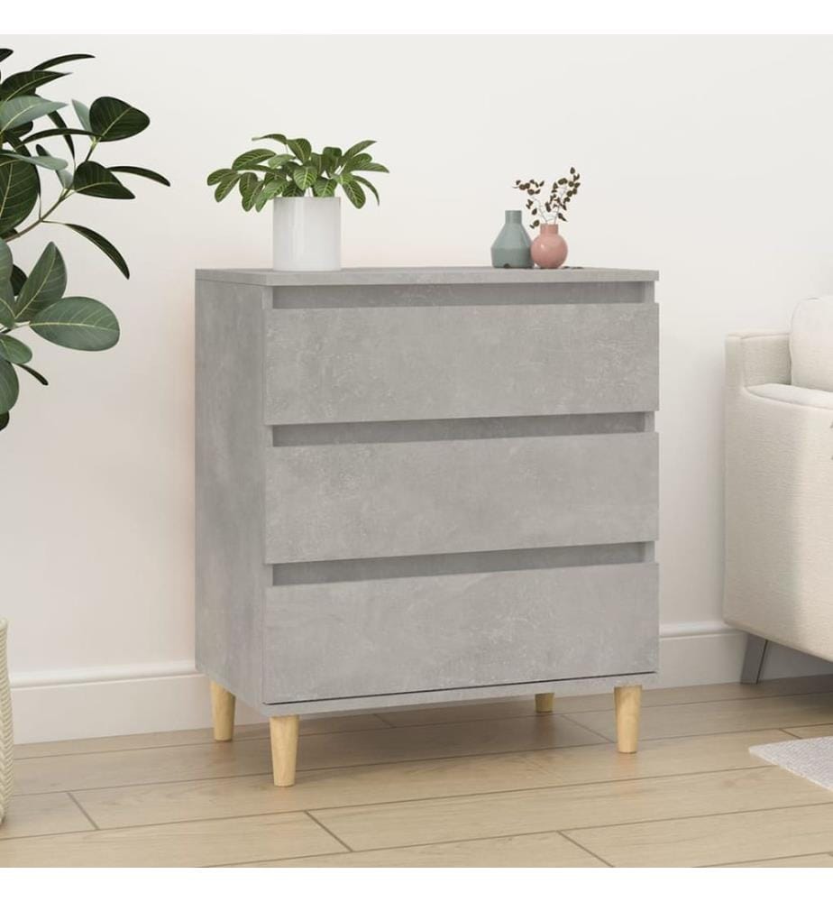 Sideboard Betongrau 60x35x70 cm Holzwerkstoff