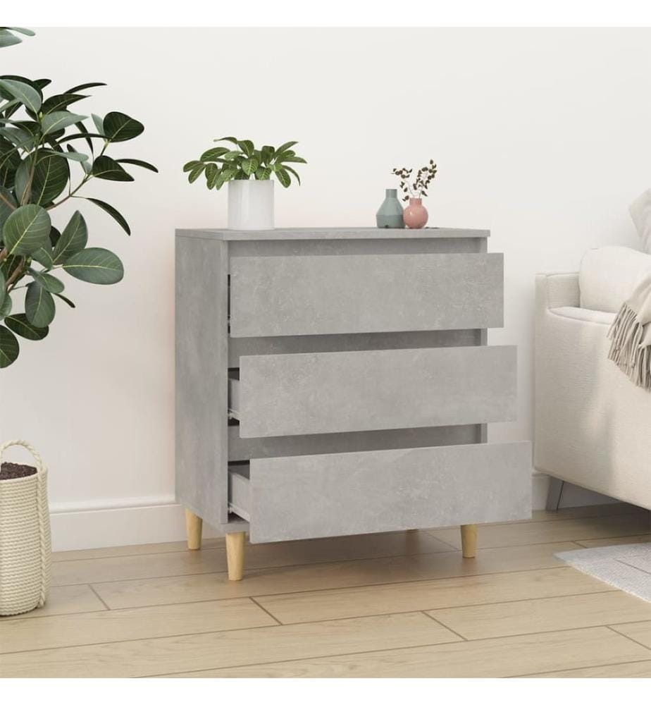 Sideboard Betongrau 60x35x70 cm Holzwerkstoff