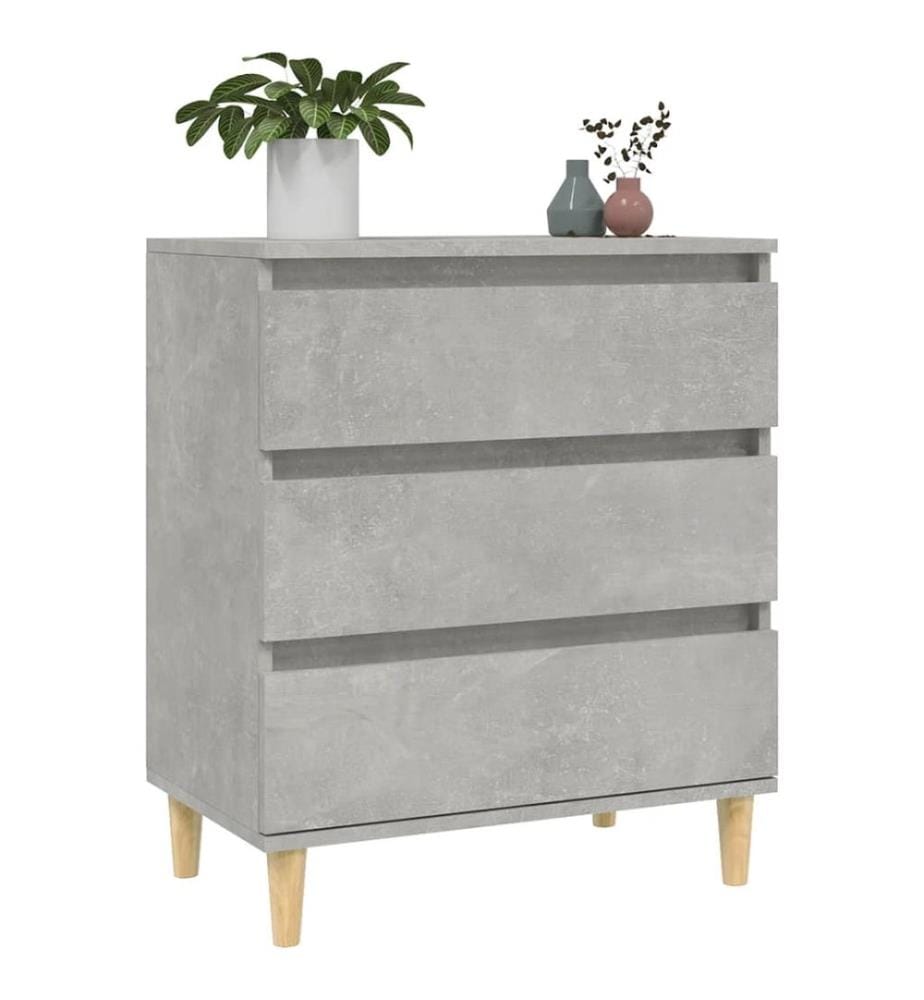 Sideboard Betongrau 60x35x70 cm Holzwerkstoff