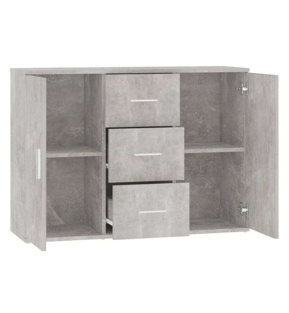 Sideboard Betongrau 91x29,5x65 cm Holzwerkstoff