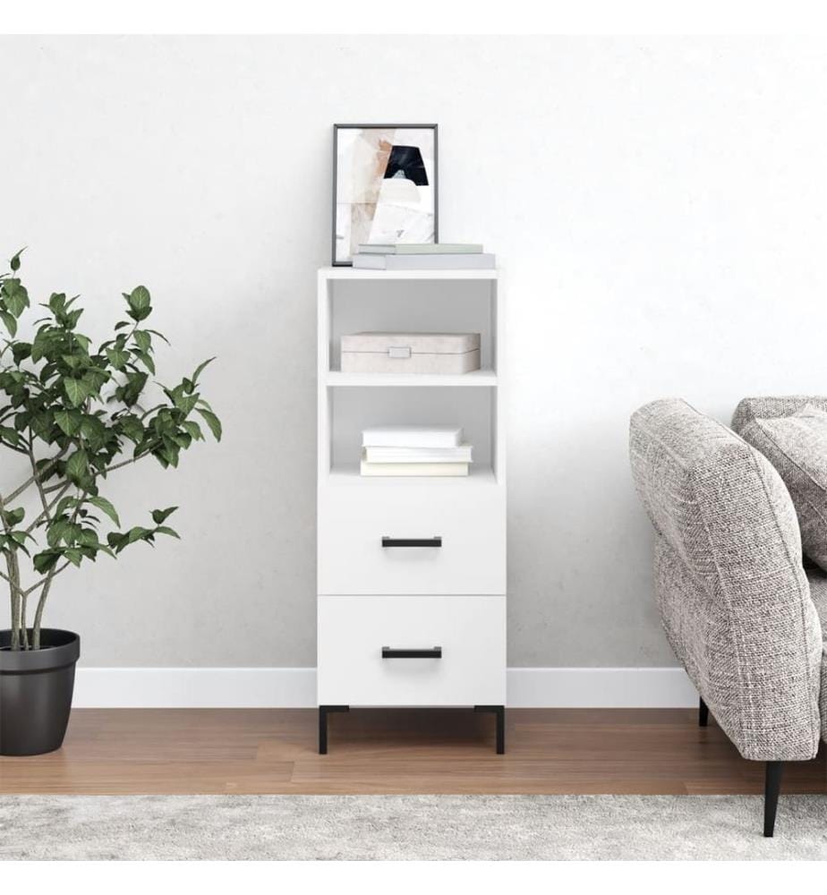 Sideboard Weiss 34,5x34x90 cm Holzwerkstoff