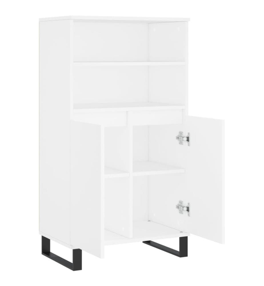 Highboard Weiss 60x36x110 cm Holzwerkstoff