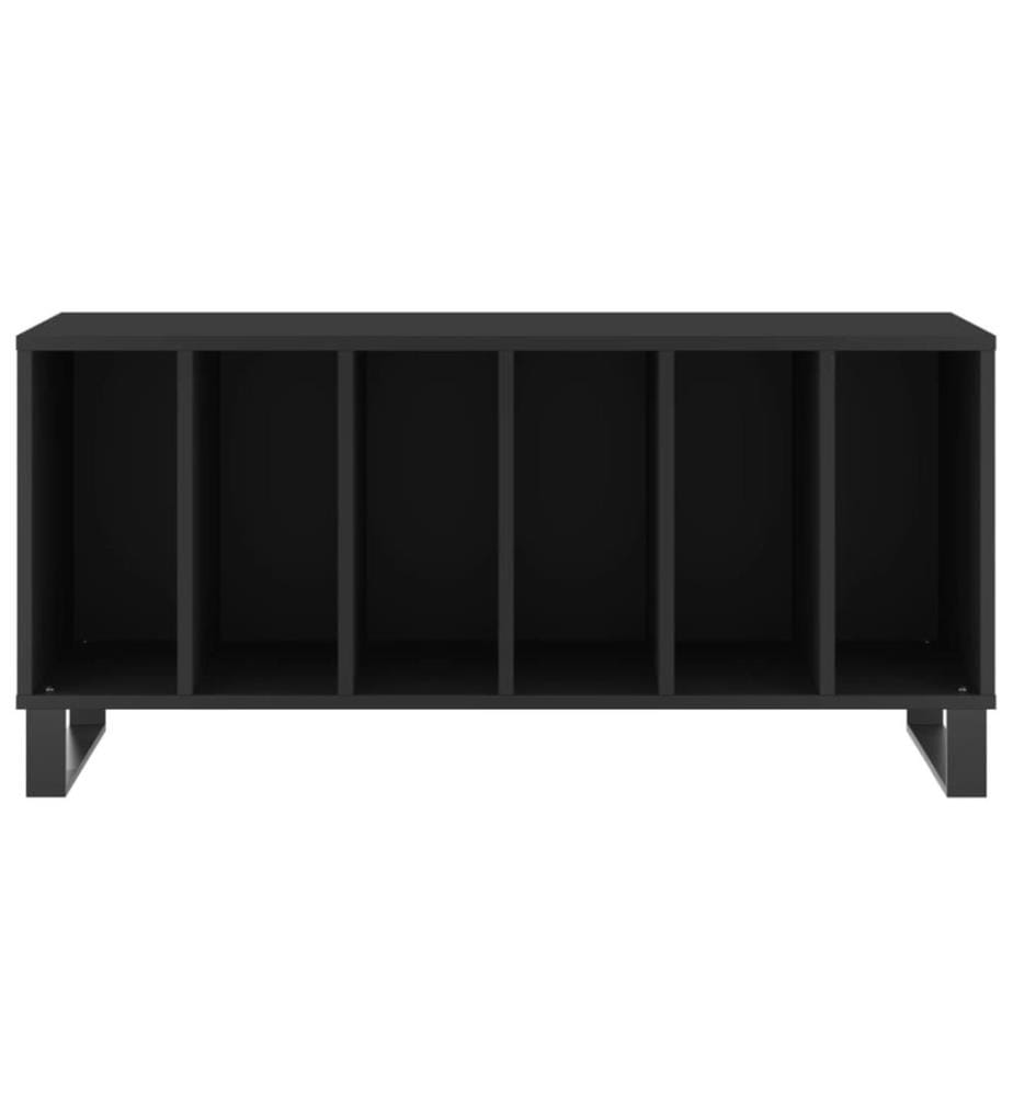 Plattenschrank Schwarz 100x38x48 cm Holzwerkstoff
