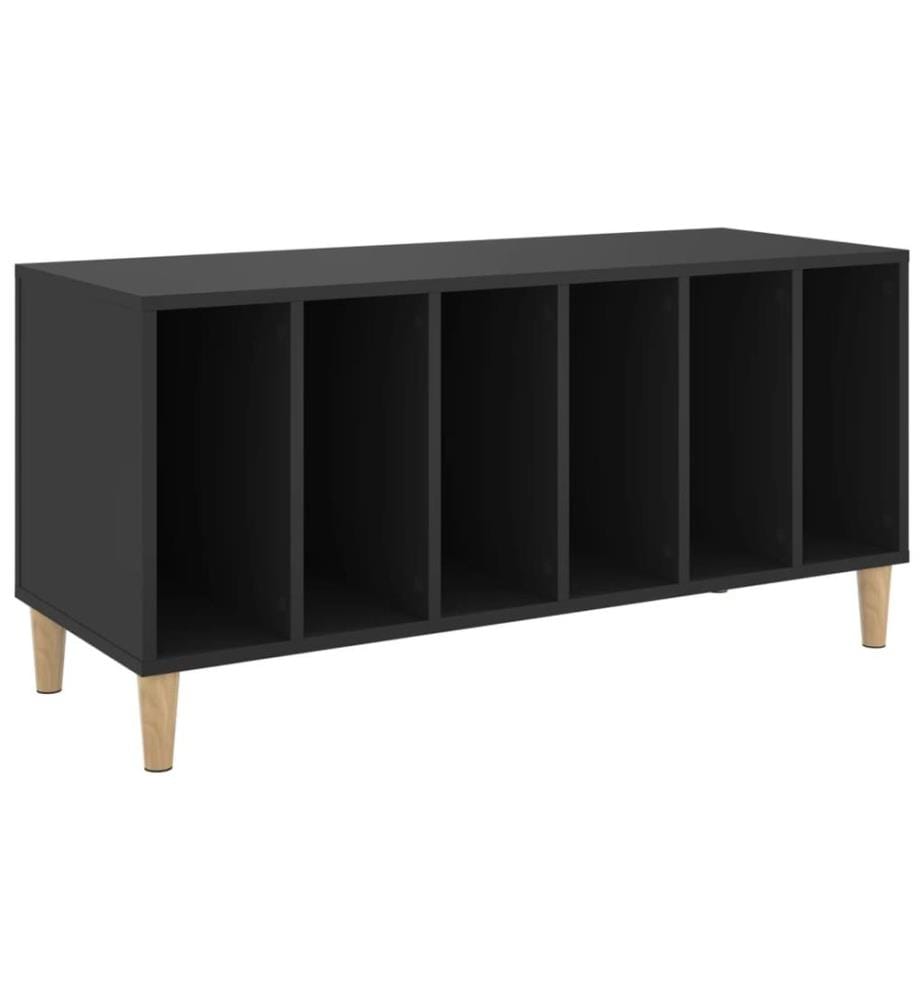 Plattenschrank Schwarz 100x38x48 cm Holzwerkstoff