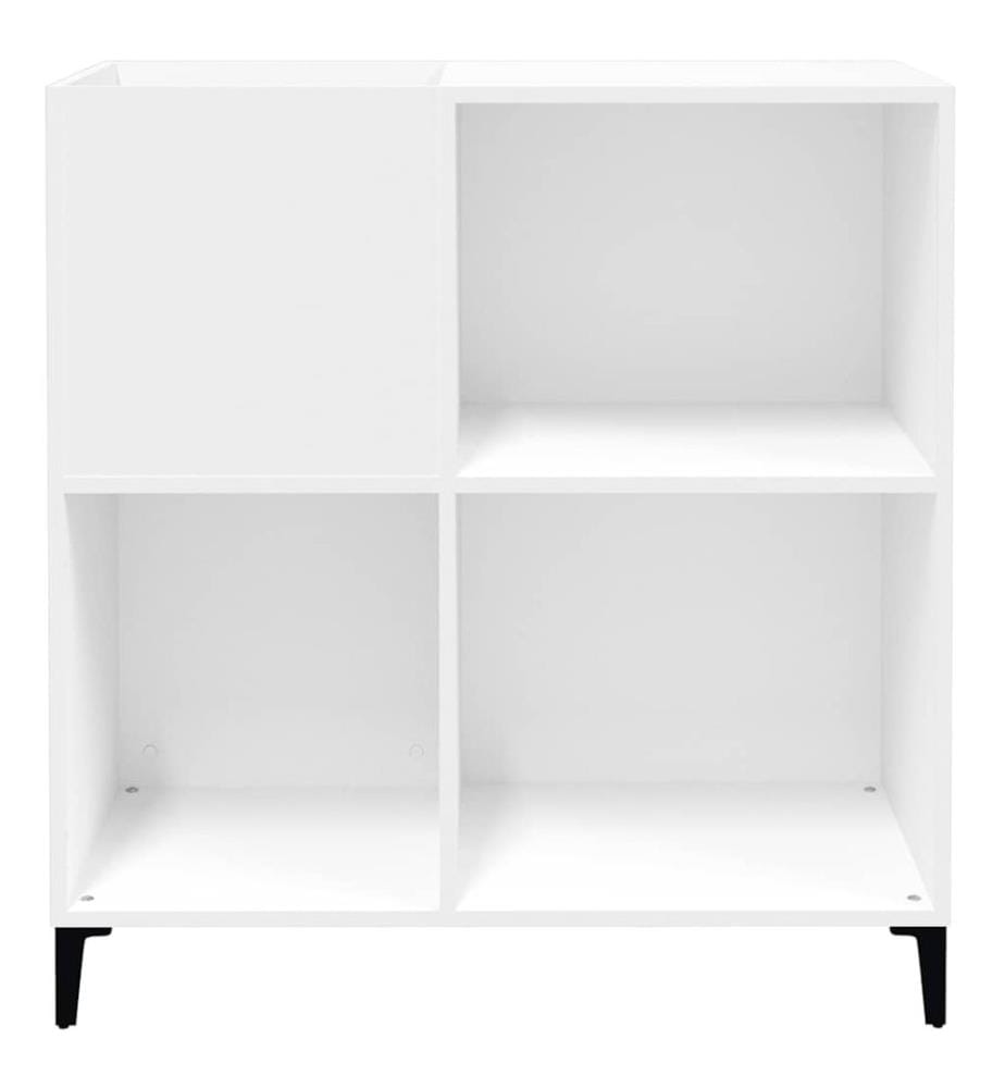 Plattenschrank Weiss 84,5x38x89 cm Holzwerkstoff
