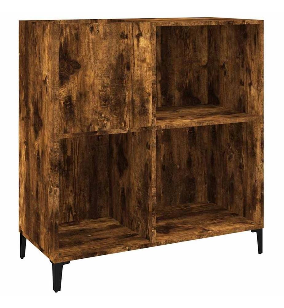 Plattenschrank Räuchereiche 84,5x38x89 cm Holzwerkstoff