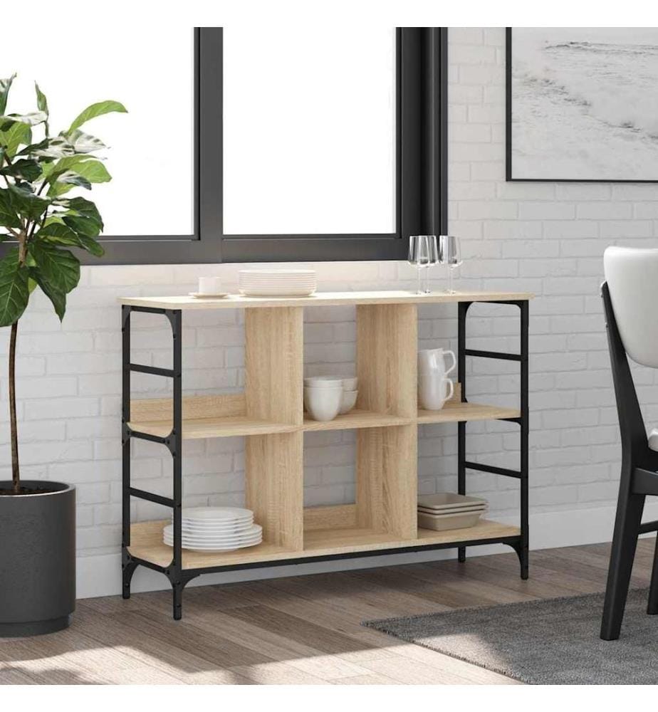 Sideboard Sonoma-Eiche 102 x 32 x 73,5 cm Holzwerkstoff