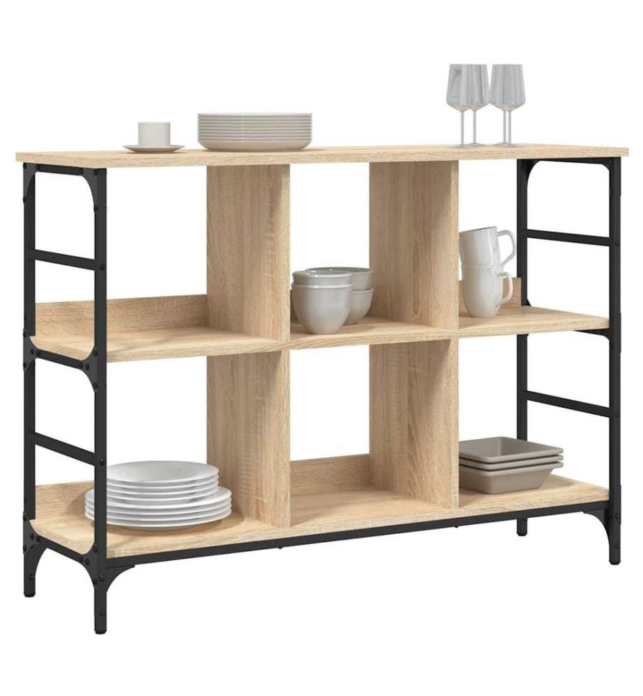 Sideboard Sonoma-Eiche 102 x 32 x 73,5 cm Holzwerkstoff