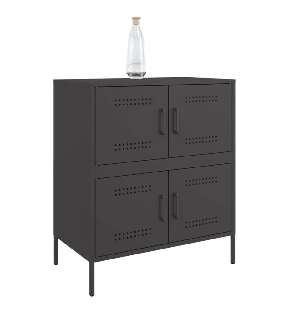 Sideboard Schwarz 68x39x79 cm Stahl
