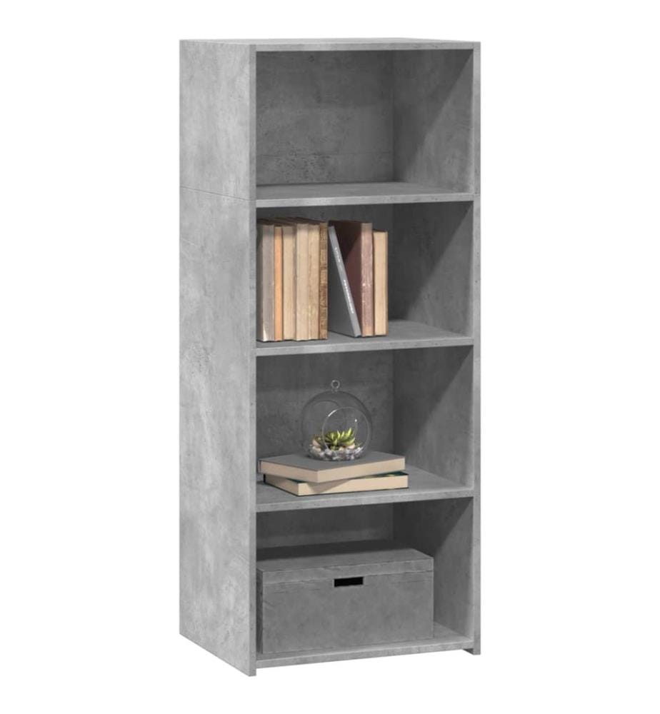 Highboard Betongrau 50x41x124 cm Holzwerkstoff