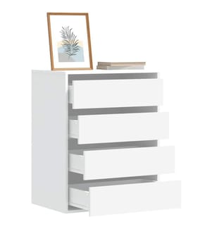 Kommode Weiss 60x41x76 cm Holzwerkstoff