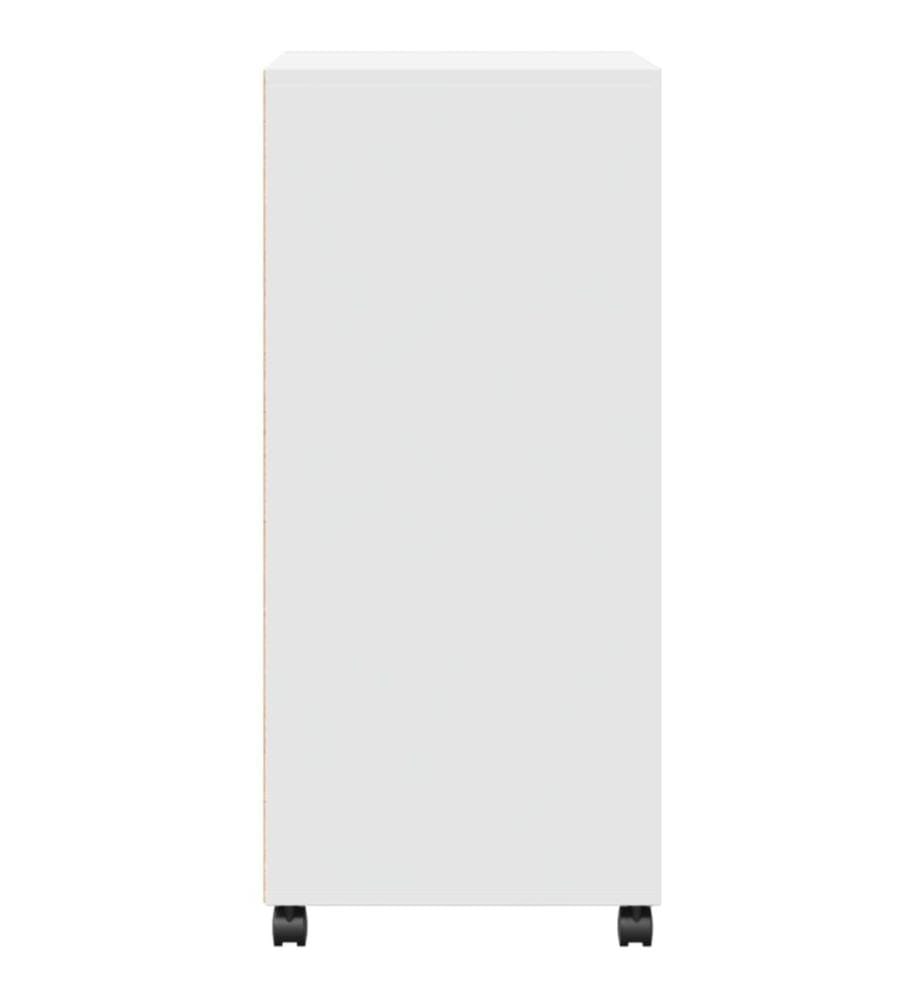 Rollschrank Weiss 55x40x91 cm Holzwerkstoff