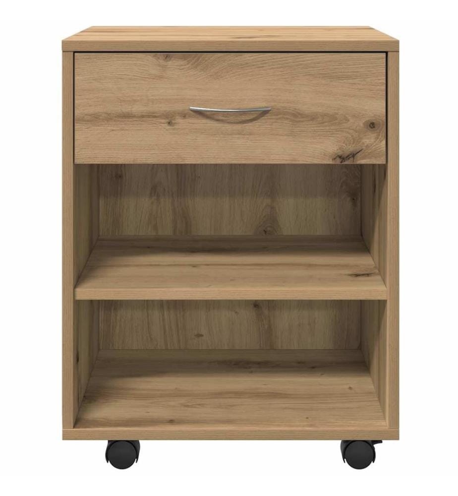 Rollcontainer Artisan-Eiche 46x36x59 cm Holzwerkstoff