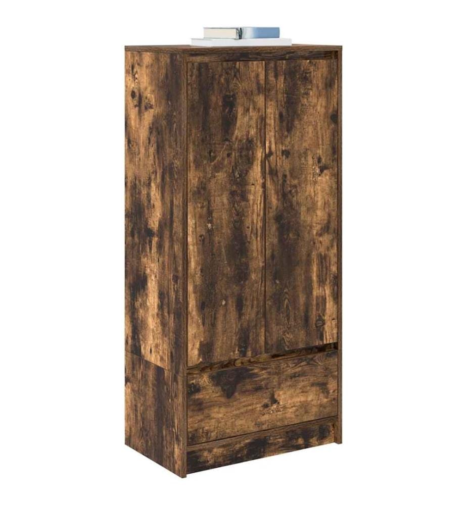 Schrank mit Schublade Räuchereiche 55,5x34x119,5 cm