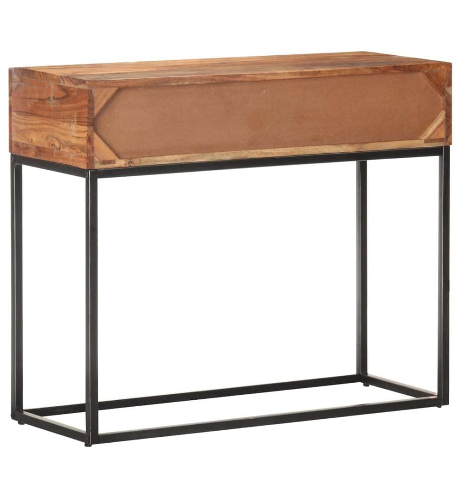 Konsolentisch 90x35x75 cm Raues Akazienholz