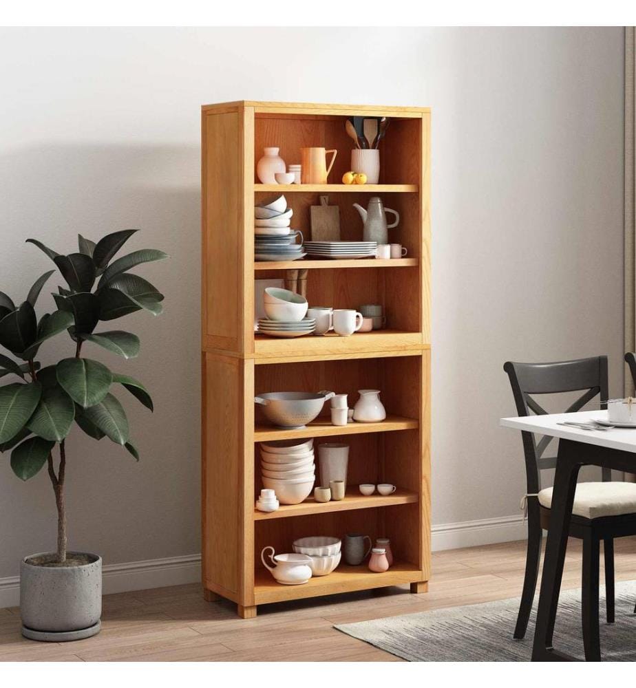 Aufbewahrungsmöbel-Set mit Speicher Braun Holzwerkstoff