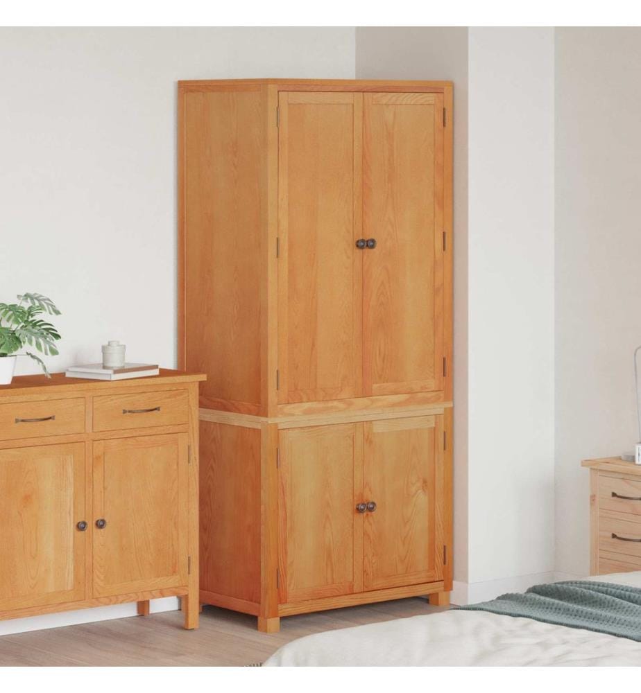 Aufbewahrungsmöbel-Set mit Speicher mit Tür Braun Holzwerkstoff