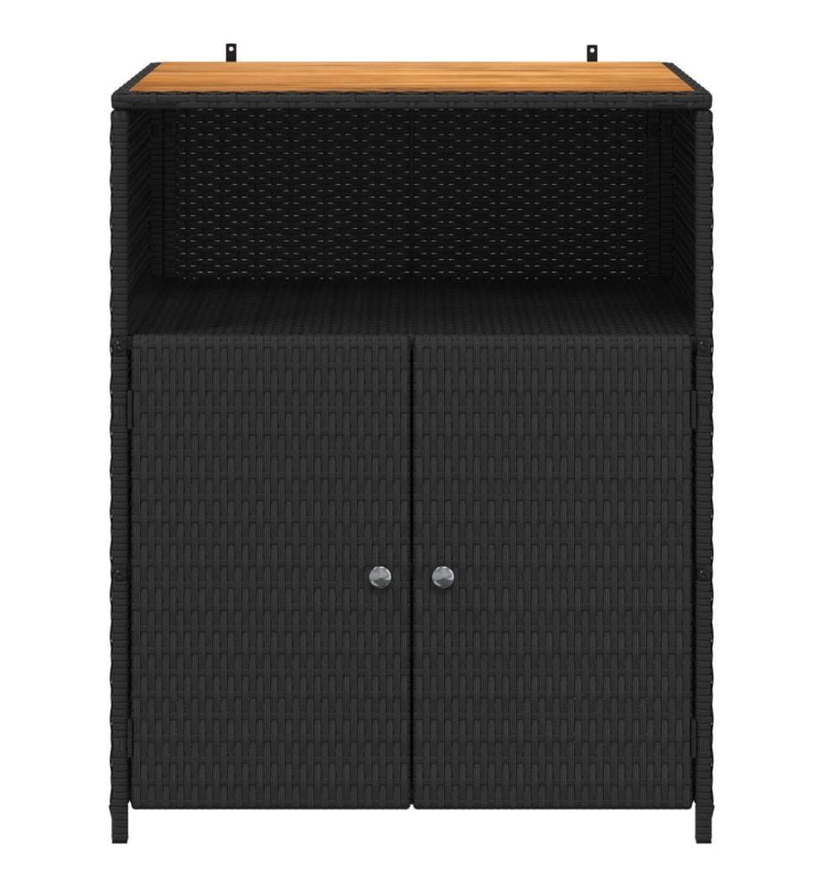 Schrank Schwarz 70 x 50 x 87 cm Polyester und Roly Ratten