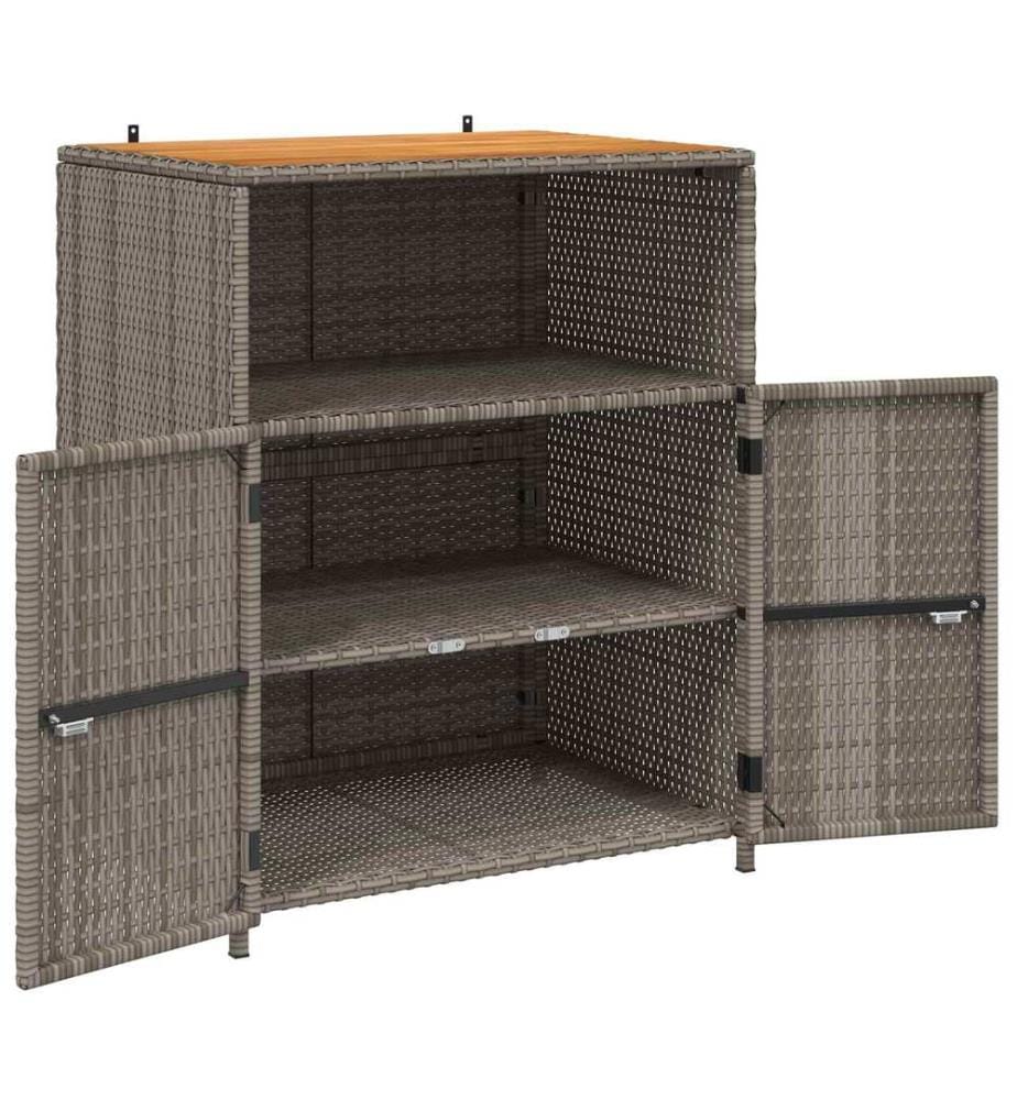 Schrank mit Tür Grau 70 x 50 x 87 cm Polyester und Roly Ratten