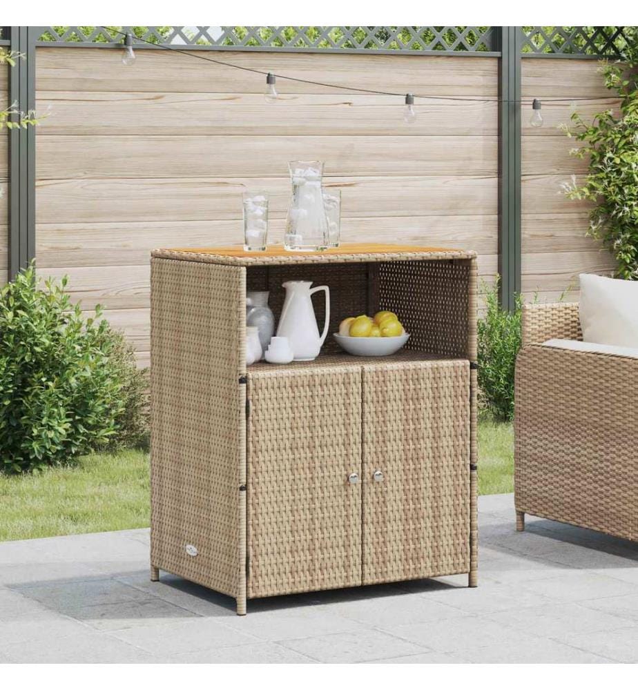 Schrank mit Tür Beige 70 x 50 x 87 cm Polyester und Roly Ratten