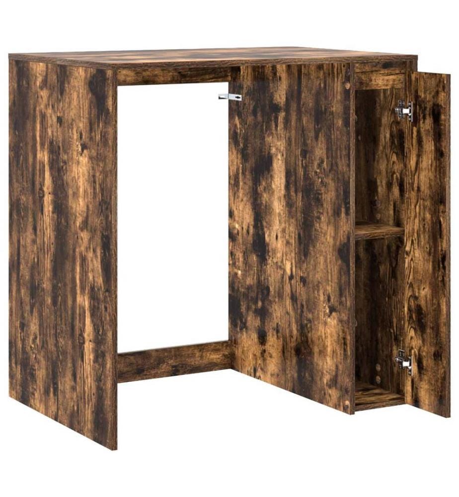 Waschmaschinen-Schrank Geräucherte Eiche 87 x 60 x 89 cm