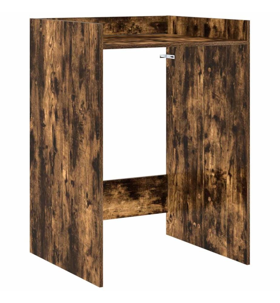Waschmaschinen-Schrank Geräucherte Eiche 67,5 x 62 x 97 cm