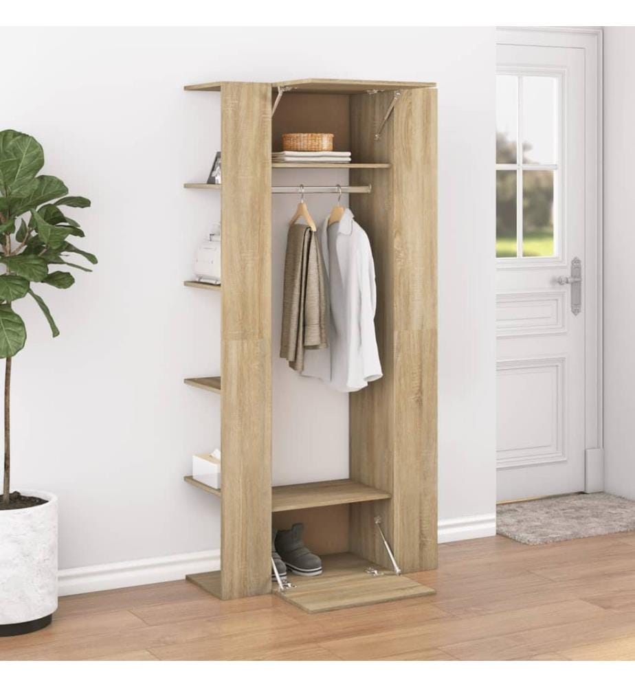 Flurschrank Sonoma-Eiche 97,5x37x99 cm Holzwerkstoff