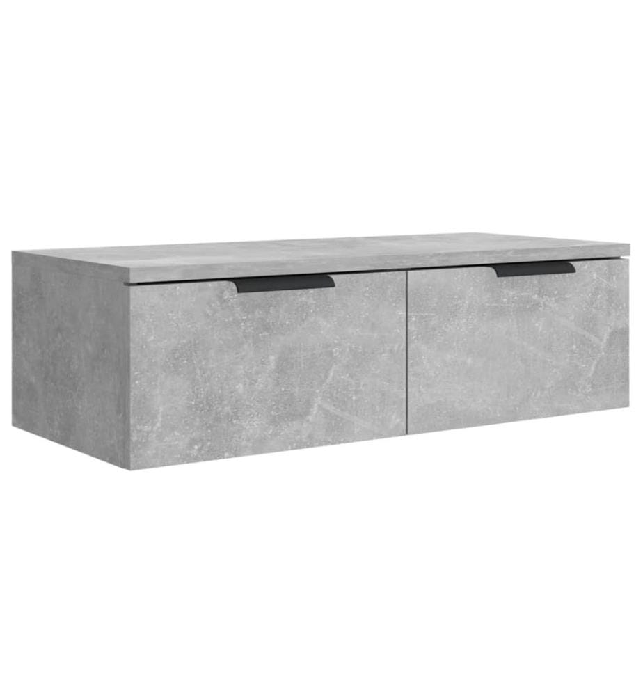 Wandschrank Betongrau 68x30x20 cm Holzwerkstoff