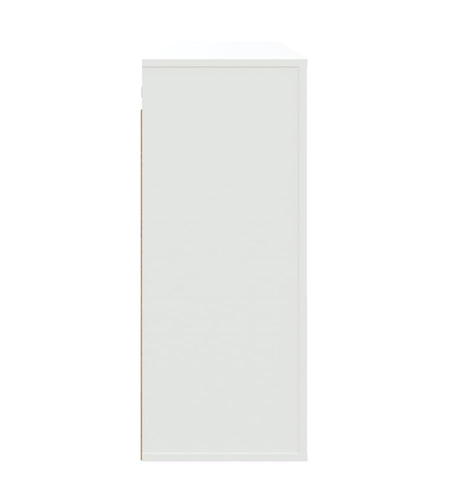 Wandschrank Weiss 80x33x80 cm Holzwerkstoff