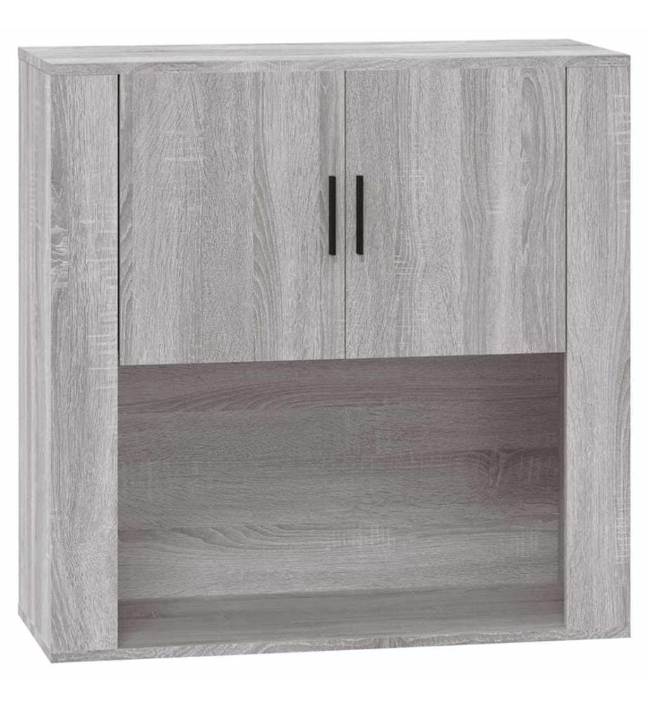 Wandschrank Grau Sonoma 80x33x80 cm Holzwerkstoff