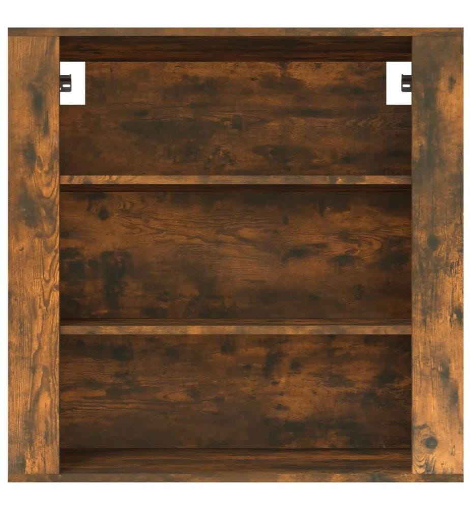 Wandschrank Räuchereiche 80x33x80 cm Holzwerkstoff