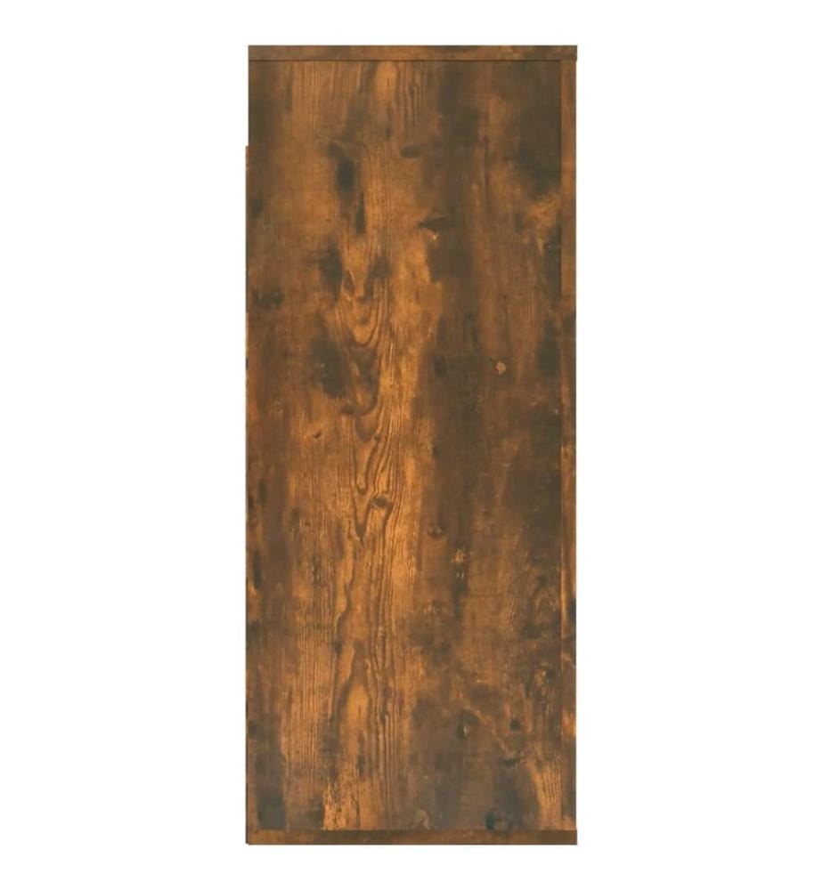 Wandschrank Räuchereiche 80x33x80 cm Holzwerkstoff