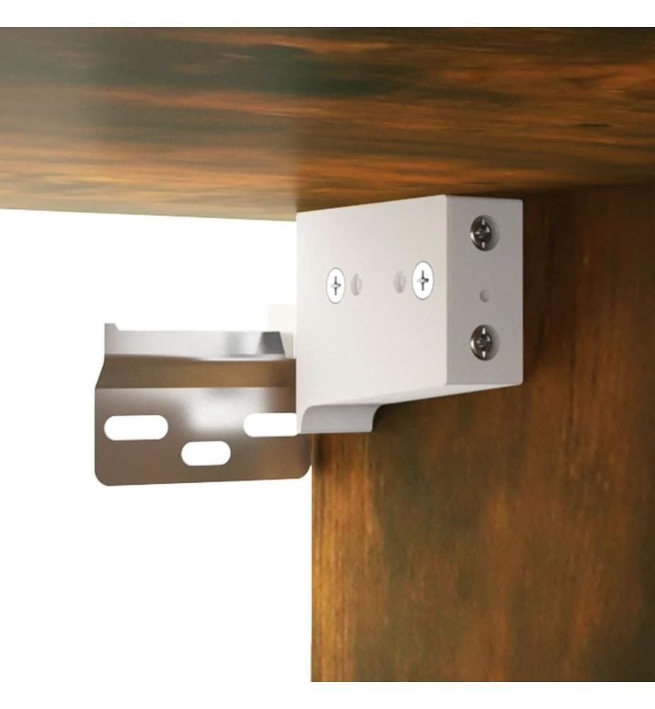 Wandschrank Räuchereiche 80x33x80 cm Holzwerkstoff
