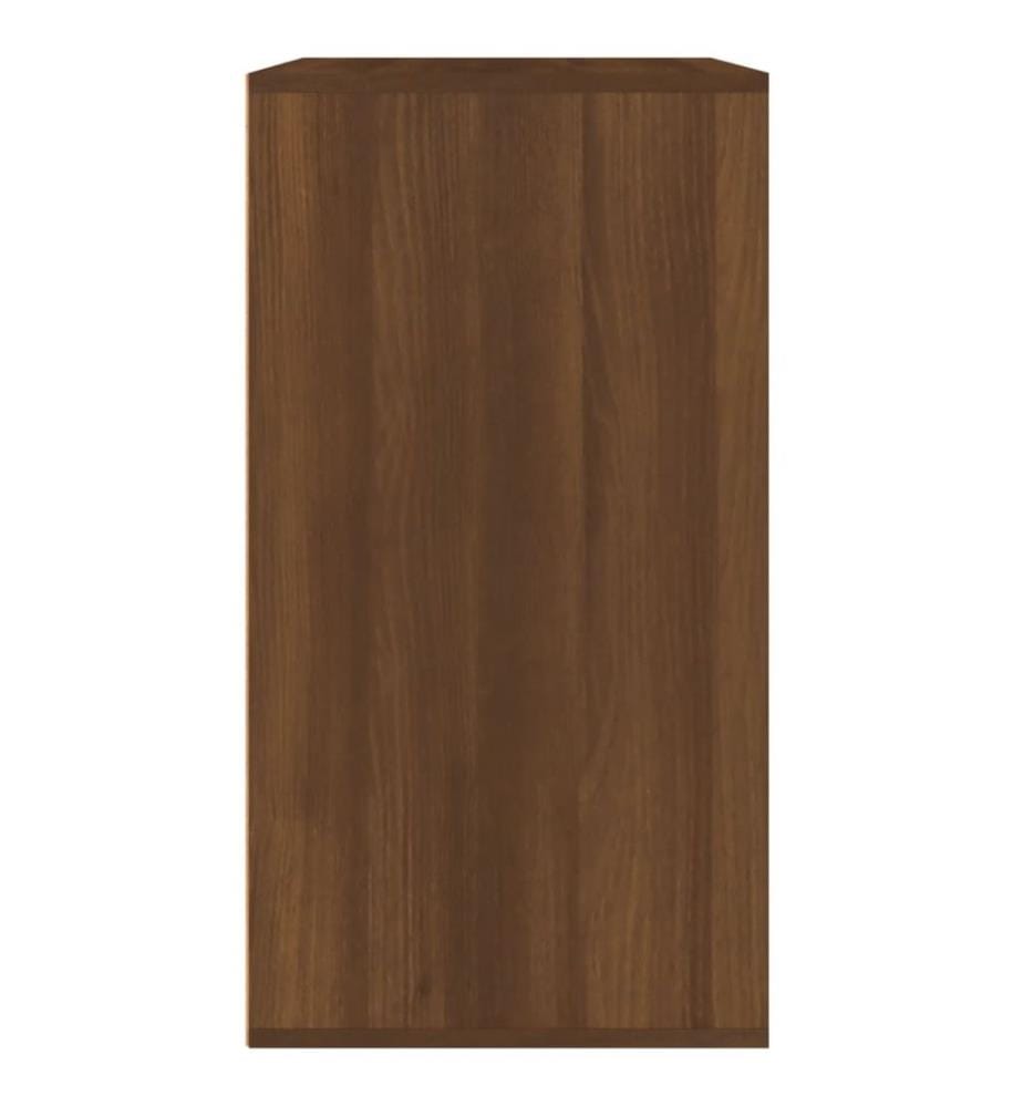 Kosmetikschrank Braun Eichen-Optik 80x40x75 cm Holzwerkstoff