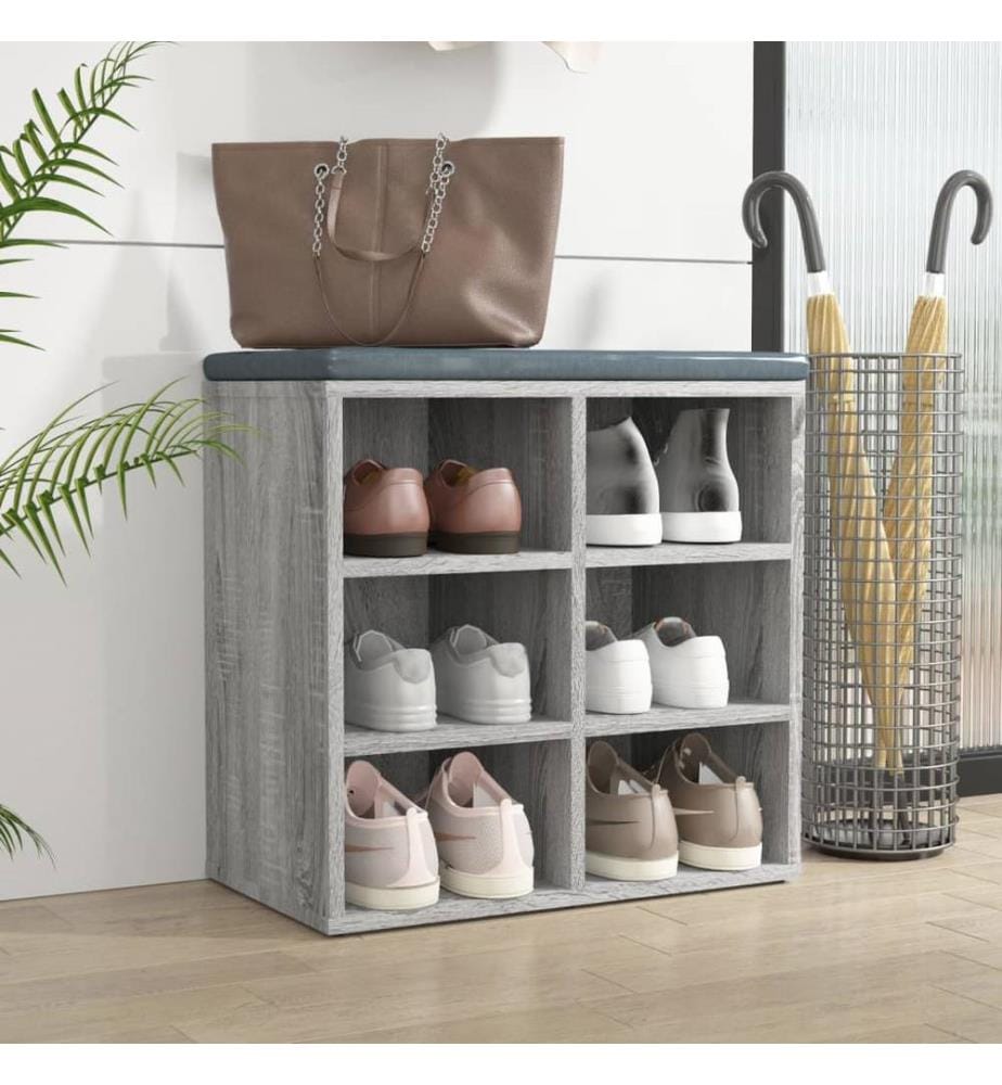 Schuhregal Grau Sonoma 52,5x30x50 cm