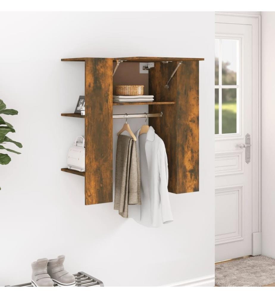 Flurschrank Räuchereiche 97,5x37x99 cm Holzwerkstoff