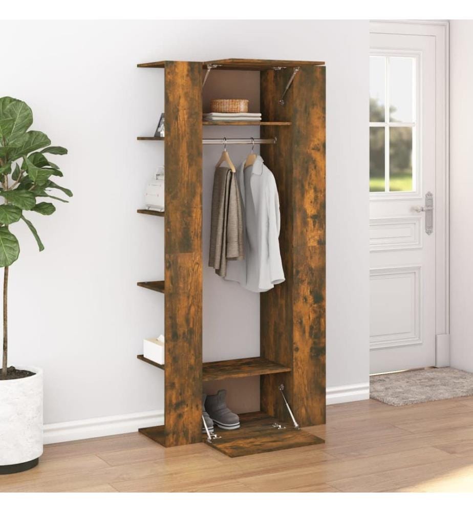 Flurschrank Räuchereiche 97,5x37x99 cm Holzwerkstoff