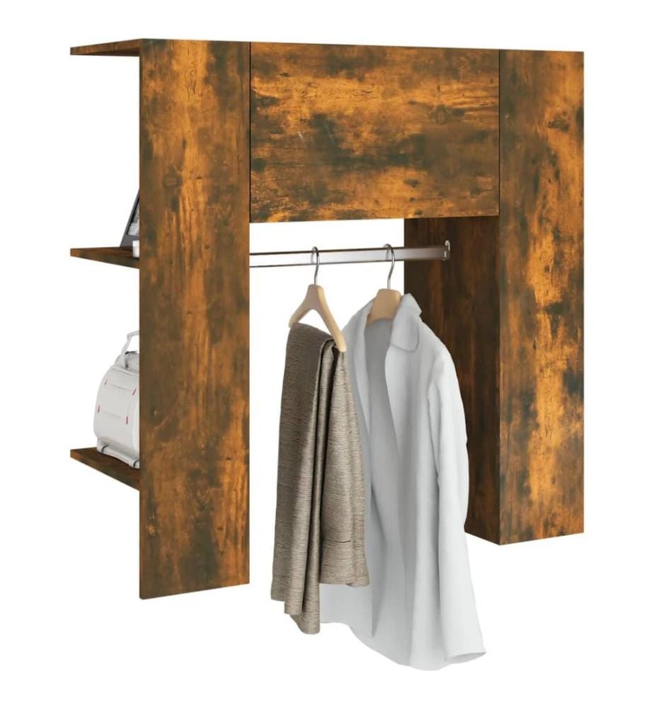 Flurschrank Räuchereiche 97,5x37x99 cm Holzwerkstoff
