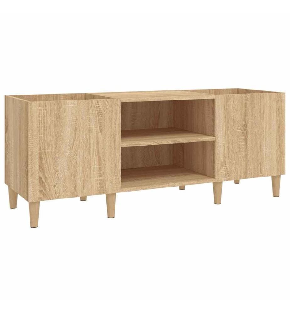 Schallplattenschrank Sonoma-Eiche 121 x 38 x 48 cm Holzwerkstoff