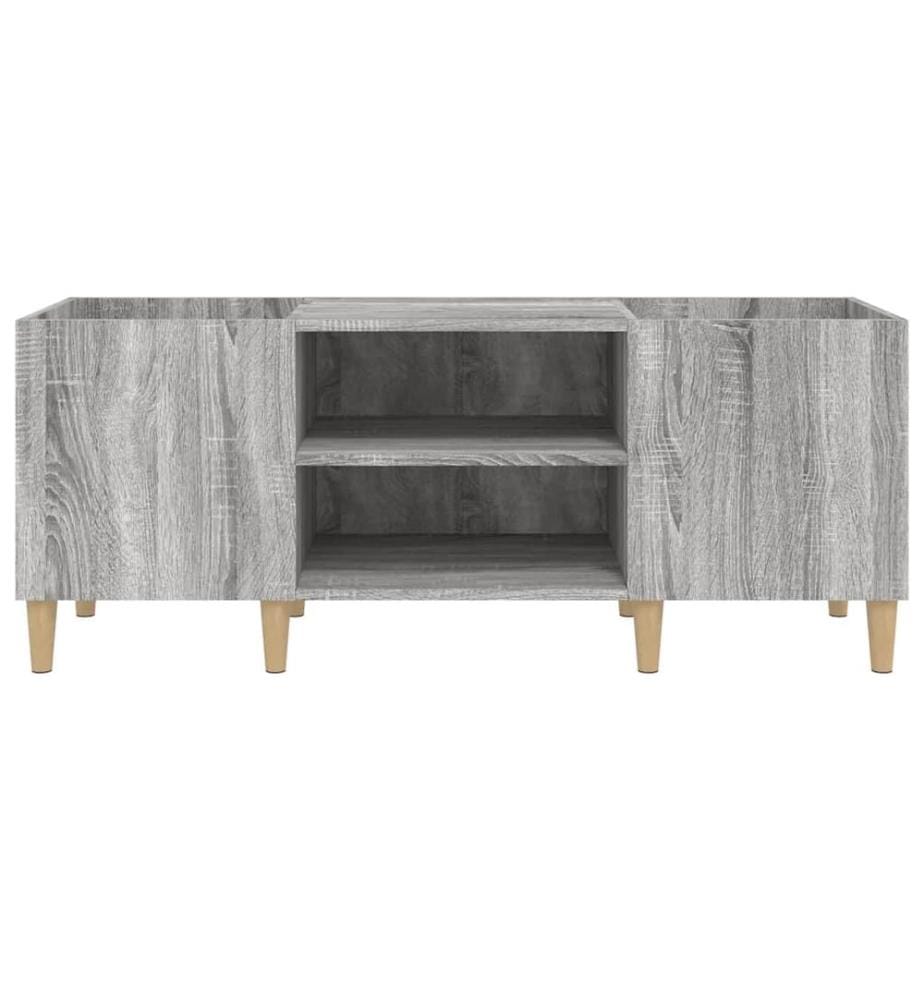 Plattenschrank Grau Sonoma 121x38x48 cm Holzwerkstoff
