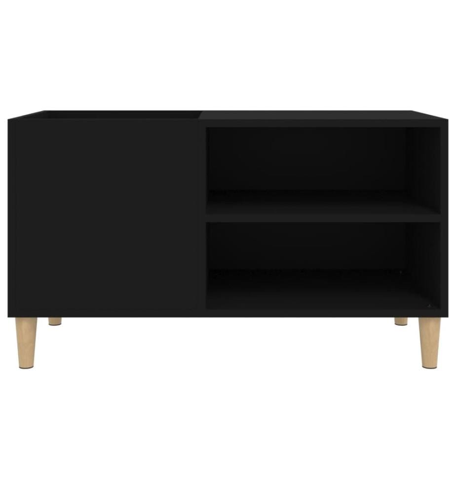 Plattenschrank Schwarz 84,5x38x48 cm Holzwerkstoff