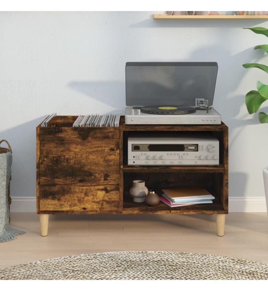 Plattenschrank Räuchereiche 84,5x38x48 cm Holzwerkstoff