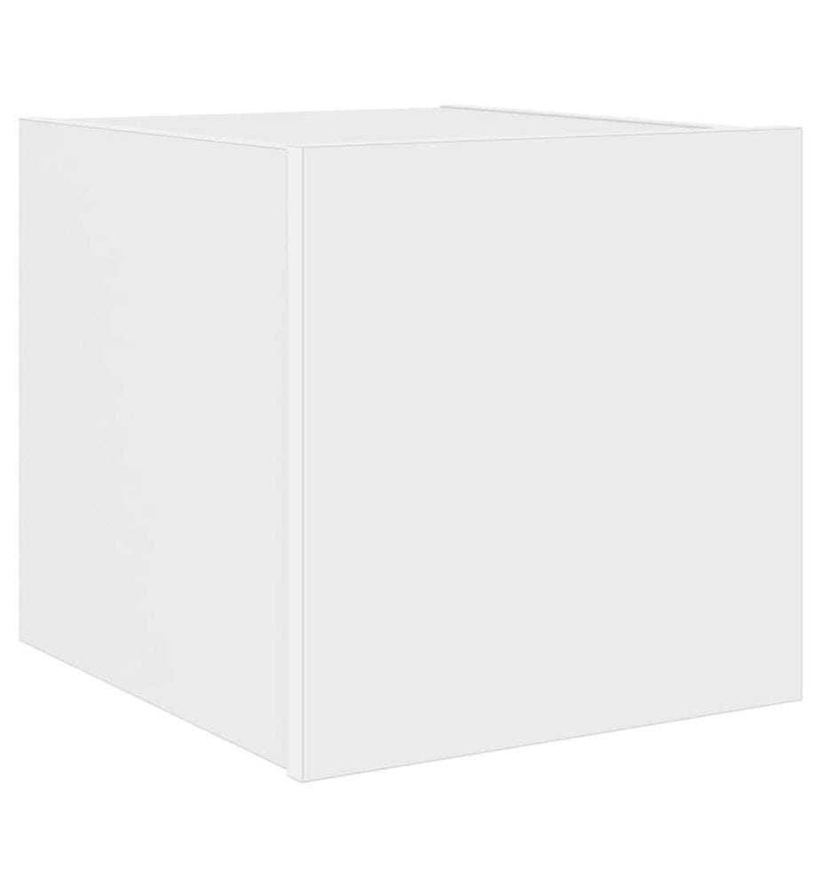 TV-Wandschrank mit LED-Leuchten Weiss 30,5x35x30 cm