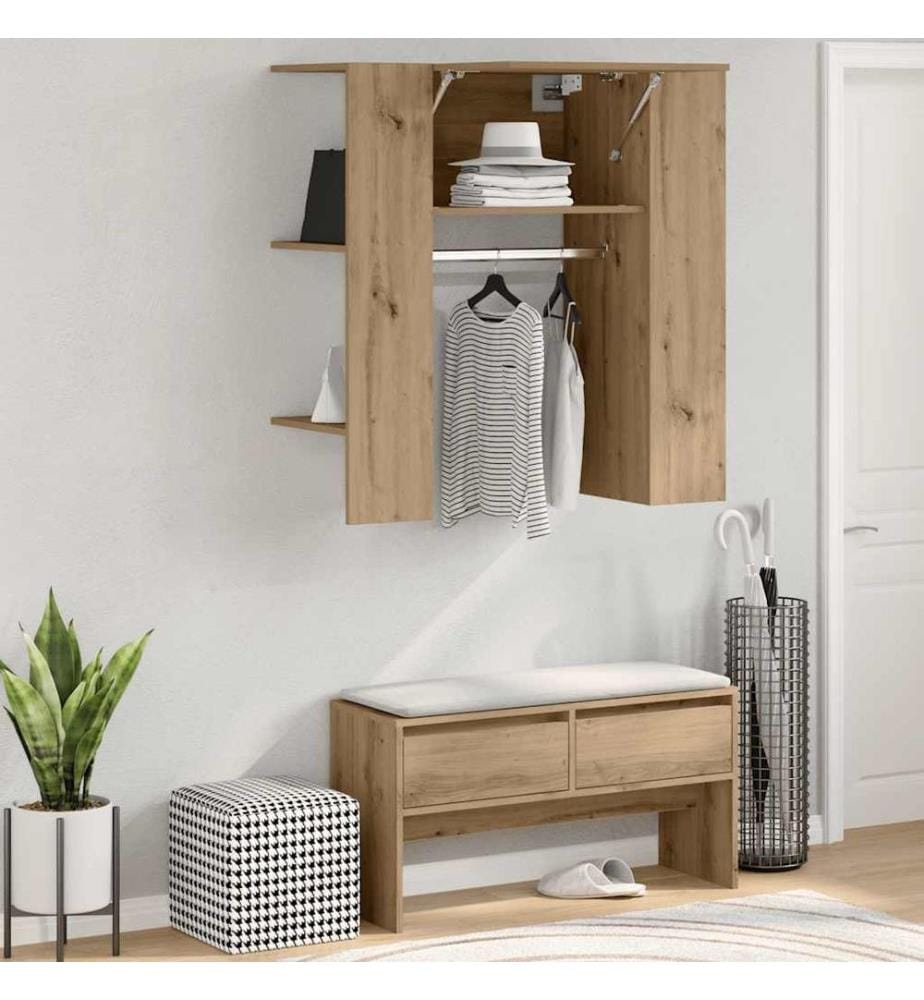 Flurschrank Artisan-Eiche 97,5x37x99 cm Holzwerkstoff