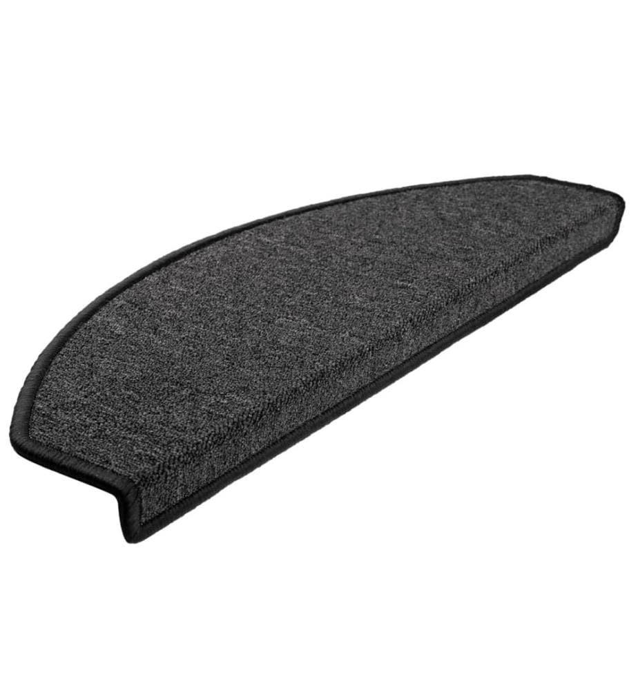 Stufenmatten 15 Stk. 65x24x4 cm Anthrazit Halbrund Gross