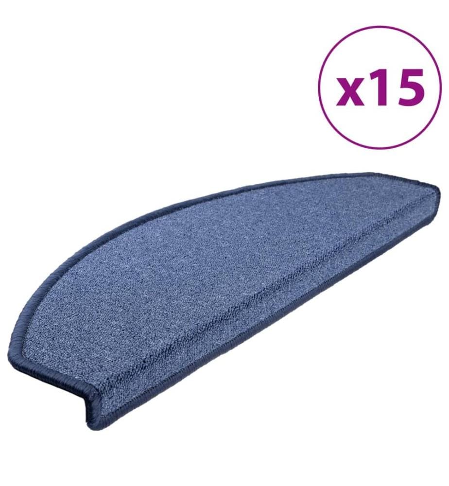 15 Stk. Treppenmatten Blau 65 x 24 x 4 cm